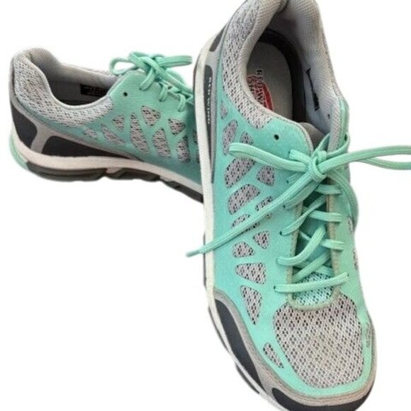 Red Wing Steel Toe Shoes Womens Athletic Sneakers Size 10 Mint Green & Gray Mesh - Picture 1 of 6